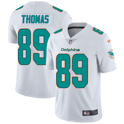 Nike Dolphins #89 Julius Thomas White Men's Stitched NFL Vapor Untouchable Limited Jersey - Click Image to Close